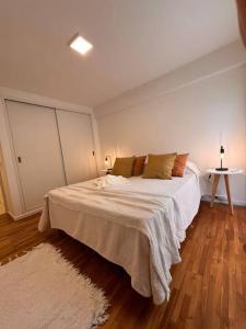 1 dormitorio con 1 cama grande en una habitación en erental.arg departamento centro en Córdoba