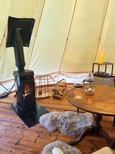 TV a/nebo společenská místnost v ubytování Silma Retreat Glamping