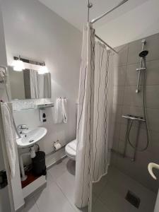 Koupelna v ubytování Hotel Skandia