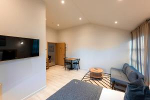 Garður Stay Inn & Secret Lagoon included!的电视和/或娱乐中心