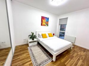 Posteľ alebo postele v izbe v ubytovaní OSapart Nice apartment in a complex Great Britain