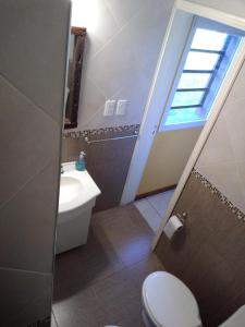 Koupelna v ubytování La casita Zabala