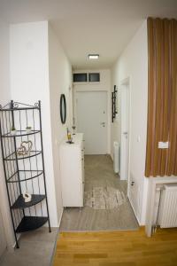 Kuchyň nebo kuchyňský kout v ubytování Apartment Infinity