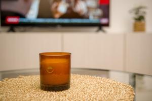 TV a/nebo společenská místnost v ubytování Apartment Infinity