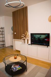 TV a/nebo společenská místnost v ubytování Apartment Infinity