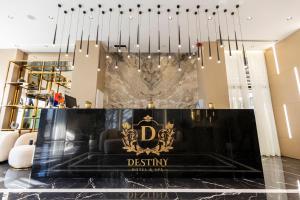 Certifikát, hodnocení, plakát nebo jiný dokument vystavený v ubytování Destiny Hotel & SPA
