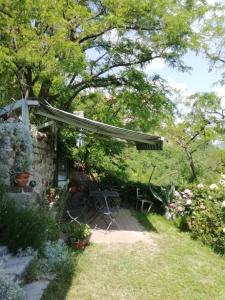 A garden outside Csizmazia Apartman