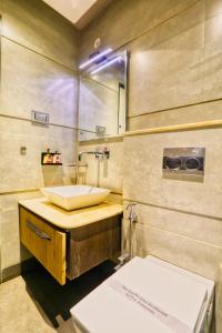 The Ashoka Hotel tesisinde bir banyo