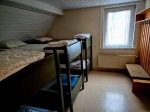 Postel nebo postele na pokoji v ubytování Vater Bender Heim