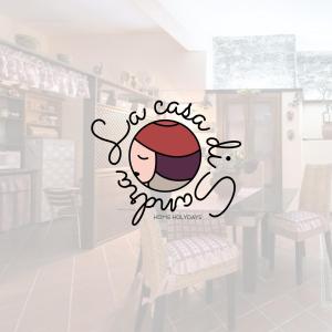 una sala da pranzo con un cartello che dice così cafe spokane di La Casa di Sandra a Nicolosi