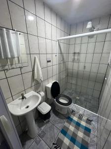 Koupelna v ubytování Pousada Gaivotas