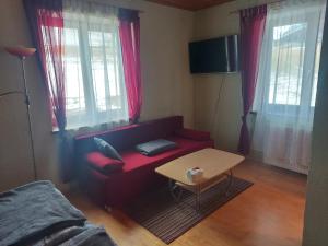TV a/nebo společenská místnost v ubytování Greimblick