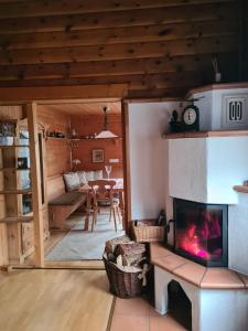 Posezení v ubytování Chalet Spessart