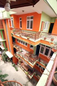 Balkón nebo terasa v ubytování hotel Backpackers inn