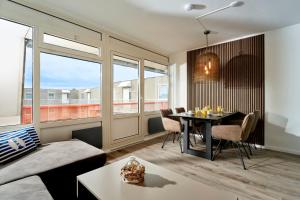 Χώρος καθιστικού στο Appartement Amelanderoase 82 im Amelander Paradijs