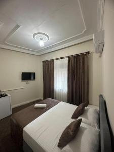Cama o camas de una habitación en Konak otel