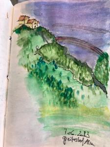 Paesaggio naturale nelle vicinanze del bed & breakfast