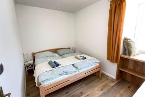 Postel nebo postele na pokoji v ubytování Apartmán na Faře