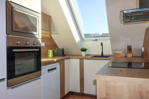 Кухня или мини-кухня в Apartmány Mikulovské zahrady
