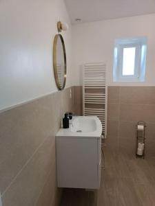 Koupelna v ubytování Gîte à Travers champs + 25 fotografií