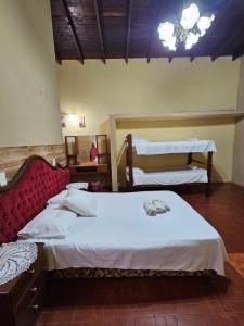Voodi või voodid majutusasutuse Casa de la Y - B&B toas