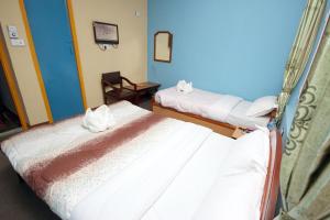 Postel nebo postele na pokoji v ubytování hotel Backpackers inn