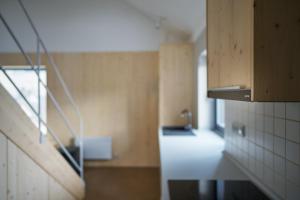 Kuchyň nebo kuchyňský kout v ubytování Apartmány Velká Morava