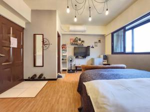 Letto o letti in una camera di 一中喵喵 有統編收據 禁菸 非自助
