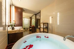 Koupelna v ubytování SSAW Boutique Hotel Hefei Intime Centre + 37 fotografií