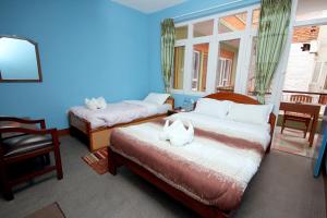 Postel nebo postele na pokoji v ubytování hotel Backpackers inn