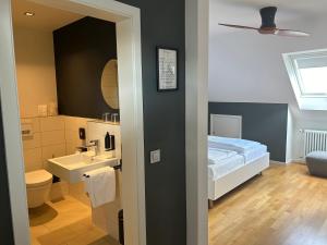 Koupelna v ubytování DK Hotel Heidelberg