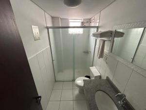 Koupelna v ubytování Hotel Pax