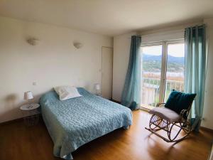 Ένα ή περισσότερα κρεβάτια σε δωμάτιο στο Villa T4 Marine de DAVIA