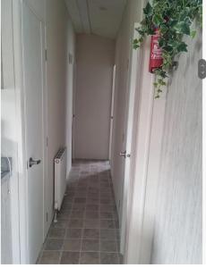 un corridoio vuoto con una pianta sul muro di Yealands Delight a Warton