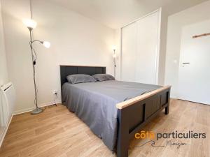 Postel nebo postele na pokoji v ubytování Au Soleil Couchant - Apt T3 à 800m de l'Océan
