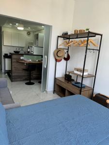 Η κουζίνα ή μικρή κουζίνα στο Pé na areia