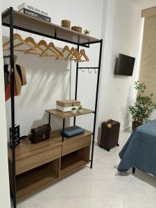 Ένα ή περισσότερα κρεβάτια σε δωμάτιο στο Pé na areia