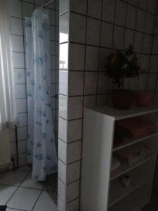 Koupelna v ubytování Ferienwohnung an der Elbe + 6 fotografií