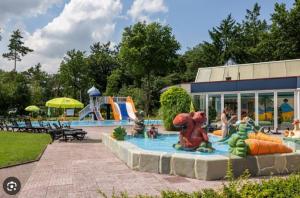 a water park with a pool with a water slide at Huisje in Stijl in Ermelo