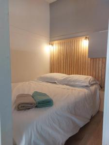 Posteľ alebo postele v izbe v ubytovaní Studio la Salicorne au Sables d'Olonne