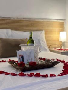 Postel nebo postele na pokoji v ubytování Hotel La Magdalena