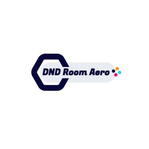 a logo for a dnd room area at DND Room Aero in Teko