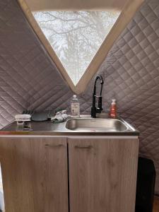 Kuchyň nebo kuchyňský kout v ubytování Mountain view Dome- 10 Minutes to National Park