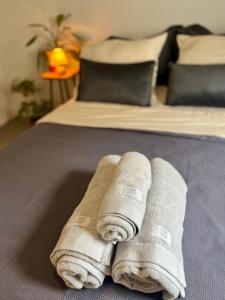 Postel nebo postele na pokoji v ubytování Apartamento Glória