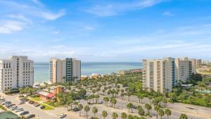 an aerial view of a city with tall buildings at St Lucia 1204 a Luxury Condo with Gulf Views in Destin