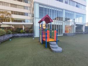 a playground in the middle of a building at Toreo, polanco. in Mexico City