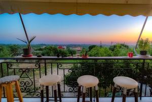 Balkón nebo terasa v ubytování YourSpot Project - shared countryhouse - private rooms - West Peloponnese