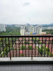 a balcony with a view of a city at Globetrotter Condostay @ P11 in Putrajaya