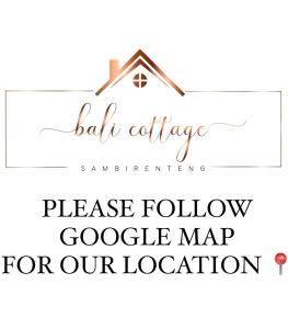 Certifikát, hodnocení, plakát nebo jiný dokument vystavený v ubytování Bali Cottage Sambirenteng
