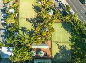 an overhead view of a parking lot with trees at Surfers Aquarius on the Beach in Gold Coast
